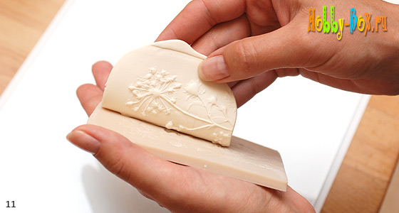 Текстурный лист при помощи Sculpey Mold Maker